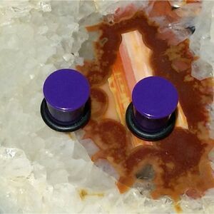 00g Purple Acrylic Gauge Plugs